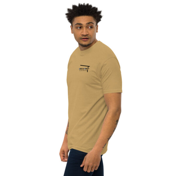 Schweres Premium T-Shirt für Herren Aufdruck vorne und hinten – Bild 8