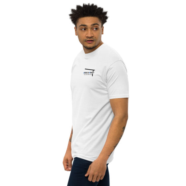 Schweres Premium T-Shirt für Herren Aufdruck vorne und hinten – Bild 10